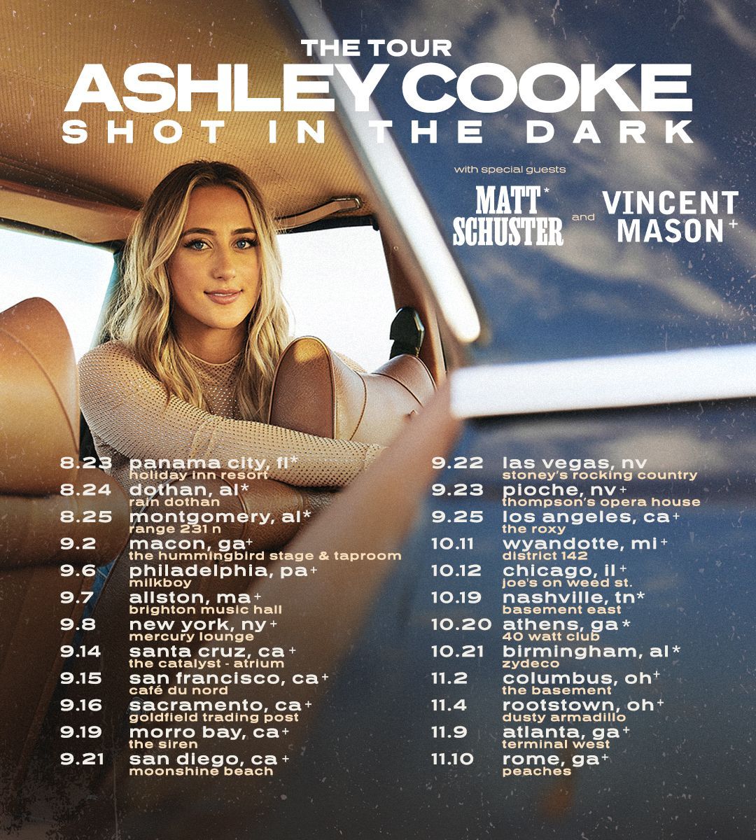 Ashley Cooke Announces Headlining Shot In The Dark Tour Ashley Cooke